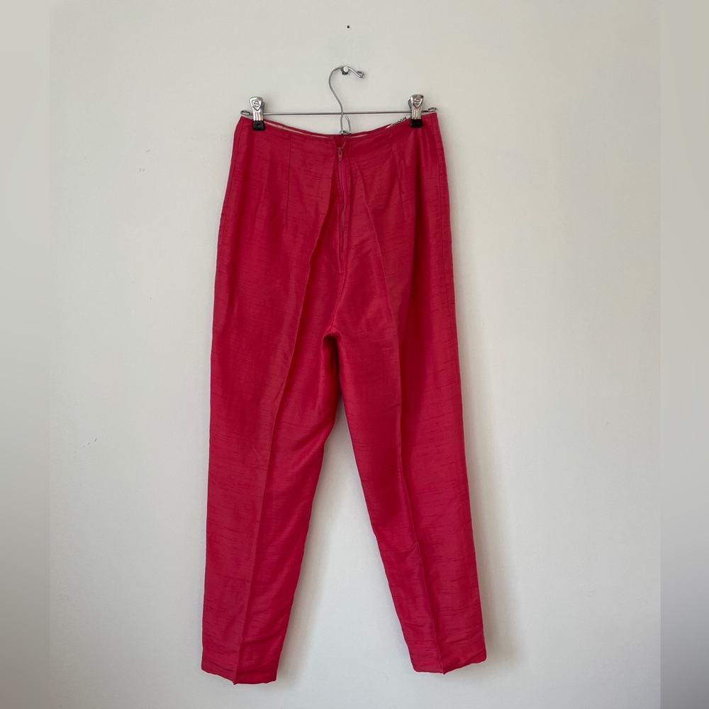Vintage Raw Silk Pink Pants
